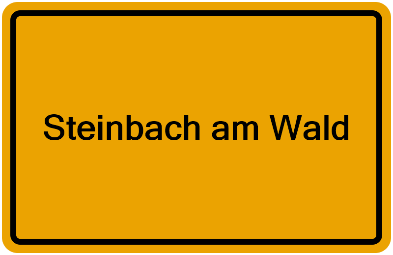 Handelsregisterauszug Steinbach am Wald